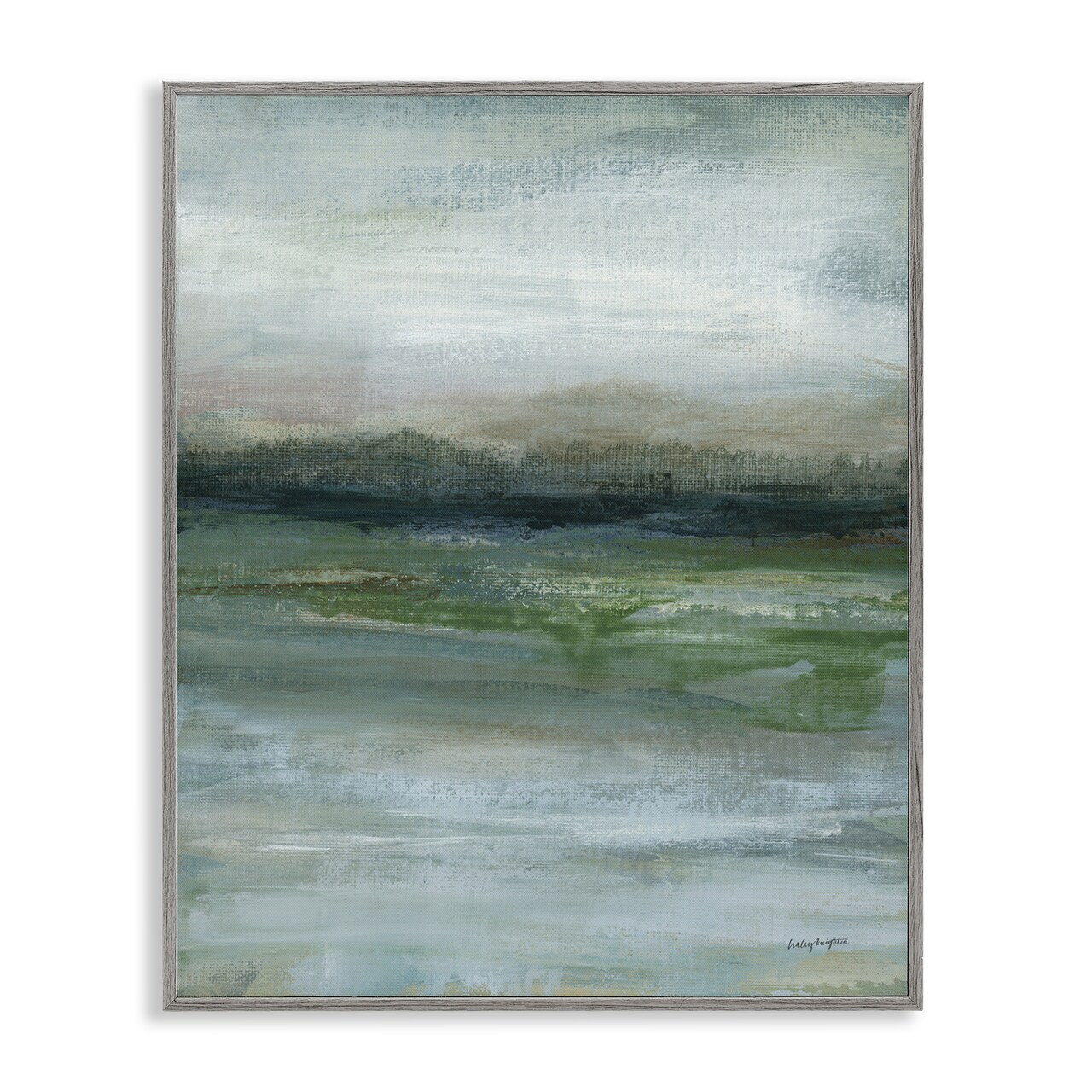 Stupell Industries Abstract Landscape View Framed Giclee Wall Art Design by Haley Knighten